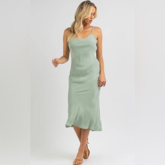 Rhythm. Dresses & Skirts - RHYTHM. cally midi slip dress Sz M NEW